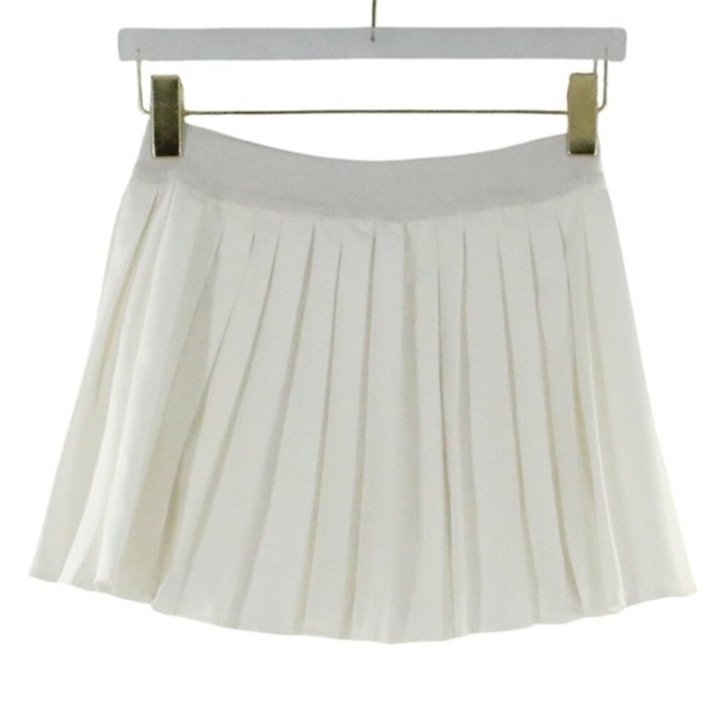 By Together White Pleated Tennis Skort Mini Skirt Shorts L4765 Mens Size M
